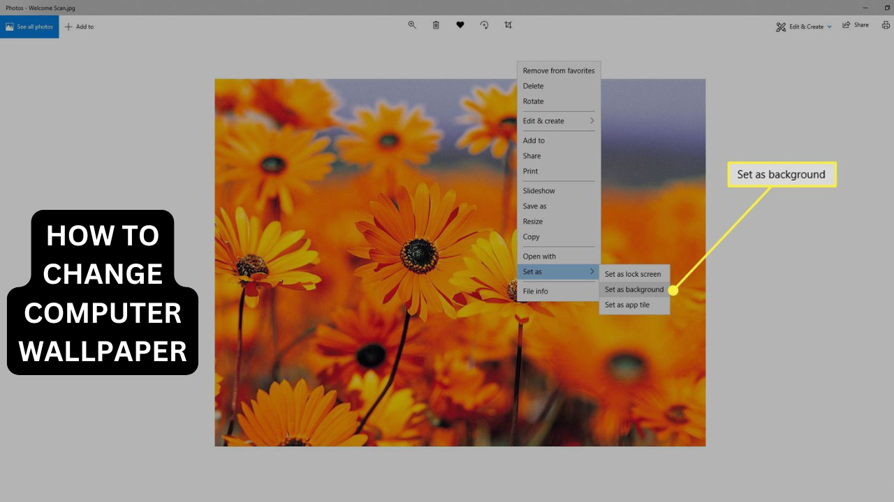 HOW TO CHANGE COMPUTER WALLPAPER